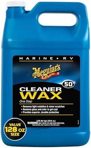 Meguiar's M5001 Marine/RV One Step Cleaner Wax - 1 Gallon Container (Packaging May Vary)