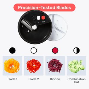 4-in-1 Vegetable Spiralizer – Multi-Blade Spiral Slicer for Zoodles