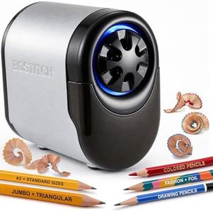 Bostitch Antimicrobial QuietSharp Glow Classroom Electric Pencil Sharpener, Silver/Black (EPS11HC)