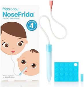 Frida Baby NoseFrida SnotSucker Nasal Aspirator for Baby, Baby Nose Sucker with 24 Extra Hygiene Filters, Baby Congestion Relief, FSA/HSA Eligible