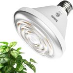 SANSI Grow Light Bulbs, 24W Grow Lights for Indoor Plants Full Spectrum(200 Watt Equiv), IP54 Waterproof Grow Light with Optical Lens for High PPFD, Energy Saving Plant Light Bulb, E26 Base