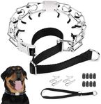 Mayerzon Martingale No Pull Collar for Large Medium Small Dogs Pitbull German Shepherd Doberman That Pull, Adjustable Anti Pull Dog Collar with Buckle and Slip Collar for Safety Walking Training