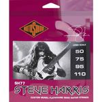 Rotosound SH77 Monel 'Steve Harris' Gauge Flatwound Bass Strings (50 75 95 110), White Black Red Blue, Small Medium Large X-Large 2X-Large