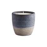 St. Eval Sea Salt - Coastal Collection - Large Pot Candle - Navy and Grey Ombre - Unique Ozonic and Citrus Scent Reminiscent of The Ocean - Made in Cornwall