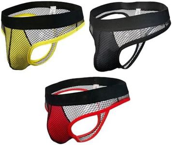 3-Pack Mens thongs Mesh Lace Sexy Underwear Sexy G-Strings See Through Thong man Bikini Pouch Underpants Breathable T-back