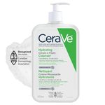 CeraVe Hydrating Cream-to-Foam Face Wash for Normal to Dry Skin, Face Cleanser with Hyaluronic Acid, Amino Acids & Ceramides, Gently Cleanses Skin, Fragrance-Free, Recommended by Dermatologists, 473mL
