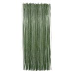 HUIMALL 100 Pcs Florist Wire, Flower Wire Florist Wires Floral Wire Florist Wire Stems Sugar Flower Wire Floristry Wire Green Stub Wire Flower Stem Wire for Handmade DIY Flower Craft