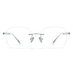 Cyxus Titanium Blue Light Glasses for Men Frameless Rimless Glasses Computer Glasses UV protection Eyeglasses T18