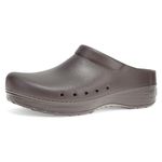 Dansko Kane Slip-On Mule Clog for Women - Lightweight Cushioned Comfort and Removable EVA Footbed with Arch Support - Easy Clean Uppers, Chocolate, 4.5-5