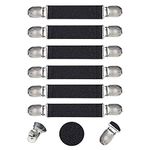 Elastic Hat Clips for Travel,Mitten Clips for Kids, Stainless Steel Elastic Glove Keeper Clips for Kids, Toddlers, Adults, Easy to Use Winter Mitten Clips, No More Lost Gloves