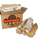 Wilson Birch Split Firewood - Seasoned Natural Kiln Dried Fireplace, Fire Pit, Bonfire Logs