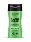 Beardo Body Acne Clear Body Wash for Men 200 ml | With Neem, Tea Tree and Salicylic Acid | Clean Clear Skin | For Body Acne and Skin Purification | B-acne