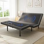 Full Size Adjustable Bed Frame with Massage & Zero Gravity - Electric Bed Frame with Remote, USB Charging, LED Night Light, 7.5-12.5" Adjustable Height, 860LBS Capacity, Quiet Motor