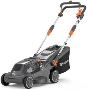 Husqvarna Aspire LC34-P4A Tondeuse à Gazon sans Fil avec Batterie 18 V et Chargeur, pour 500 m² de Surface de pelouse I Tondeuse à Gazon électrique (Panier collecteur de 30 l, Largeur de Coupe 34 cm,