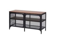 YOUMEPRIME FJÄLLBO TV Bench, black100x36x54 cm (39 3/8x14 1/8x21 1/4 ")