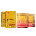 Setu Skin Renew Glutathione Fizz 60 Tablets for Skin Glow & Brightness with Skin Youthful Marine Collagen Powder (Peach Mango, 600 g) | Fight Fine Lines & Wrinkles | Powered by Master Antioxidant Glutathione | Promotes Radiant Skin | Skin Supplements for Women & Men (Combo Pack)