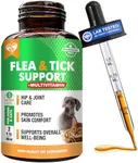 Oral Flea & Tick Prevention for Dogs and Cats - Natural Flea Control and Medicine & Treatment for Small and Large Dogs - Multivitamin Drops Supplements for Pets Made in USA