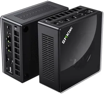 GMKtec Gaming Mini PC K8 Plus AMD Ryzen 7 8845HS(8C/16T, up to 5.1GHz) 64GB DDR5 RAM 1TB SSD, Desktop Computer Preinstalled Windows 11 Pro Dual NIC 2.5G, HDMI 2.1, USB4