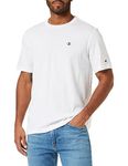 Champion Men's Legacy Basics-S-S Crewneck T-Shirt, White, L