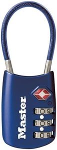 Master Lock 4688D Set Your Own Combination TSA Approved Luggage Lock, 1 Pack, Blue