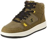 Champion Men's Rebound Mid Winterized Sneakers, Verde Giallo Gs521, 11.5 UK