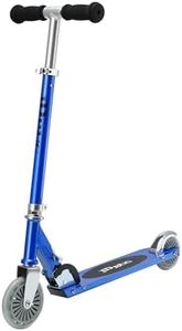 JD Bug Junior Street Folding Kids Scooter, for Boys and Girls Aged 4+, Adjustable Handlebar Height (Reflex Blue)
