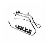 HTTMT SG01-CD Chrome Saddlebag Support Conversion Bracket kit Compatible with Harley Heritage Softail 1984-2013