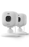 Blink Mini 2K+ (newest gen) | Plug-in Home Security Camera with 2K video resolution | 4x Zoom | colour night vision with built-in spotlight | Works with Alexa | 2 cameras – White
