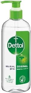 Dettol Hand Sanitizer Liquid Gel Bottle, 500ml | 70% Alcohol, Kills 99.9% Germs