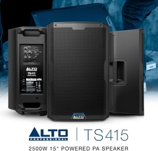 ALTO TS415 15" Powered PA Speaker – 2500W, Bluetooth, 3-Channel Mixer