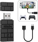 8Bitdo USB Wireless Adapter 2 for Windows, Mac & Raspberry Pi, Compatible with Xbox Series X & S Controller Xbox One Bluetooth Controller PS5/PS4/PS3 Controller with OTG Cable