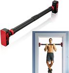 Pull Up Bar for Doorway, Strength Training Upper Body Workout Chin Up Bar with Level Meter and Adjustable Width No Screw Installation for Home Gym Exercise Fitness