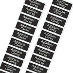 Black Water Bottle Labels Personalised Dishwasher Proof/Waterproof Nametags/Nametapes by FunnyBone™ Stickers (40 Labels)