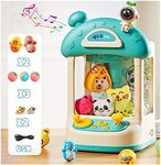 Claw Machine with Lights,Mini Claw Machine Toys,Electric Candy Machine with Toys&Accessories,Arcade Games Machines,Vending Machine,Adjustable Sound and Music,Exciting Play,Birthday Easter Gifts