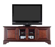 Crosley Furniture Lafayette 60-inch Low-Profile TV Stand - Vintage Mahogany