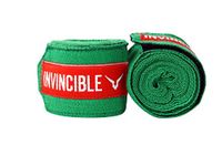 Invincible Mexican Style Semi-Stretch Hand Wraps Green 4.5 Meter