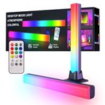 RGB LED Lights Bar for Room Gaming Bedroom Lighting Bars USB Sync RGB IC Ambient Color Changing Mood Light TV, Wall, Desk, Backlight, RGB Light Bars Game Computer Monitor, Dimmable Remote Control