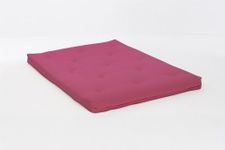 Comfy Living 4ft6 (135cm) Double PINK Futon Mattress