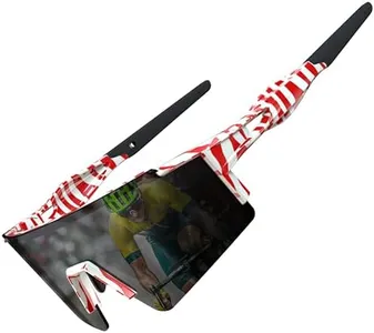 ATTCL Bike Sunglasses, Cycling Polarized Sunglasses for Women and Men, UV Protection Big Frame Red+zebra+black 550