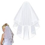 OBTANIM Bridal Veil White Double Ri