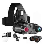 SKIOVEMI Head Mounted Night Vision Glasses for Adults, Night Vision Binoculars with 4 Color Modes, 8X Magnification, Long Range Infrared Night Vision Glasses