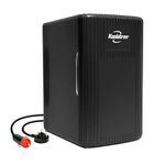 Koolatron Retro Mini Fridge For Bedrooms 12V Portable Cooler Warmer Refrigerator 6L Small 8 Can Table Top Quiet Mini Fridges For Skincare Food Drinks Kids Home Car & Travel Black