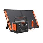 Jackery Solar Generator 240V2 with 100W Solar Panel & DC8020 to USB-C Adapter, 2024 Upgrade, 256Wh LiFePO4 Battery, 300W Output, Portable Power for Camping, Fishing, Outdoor Backup