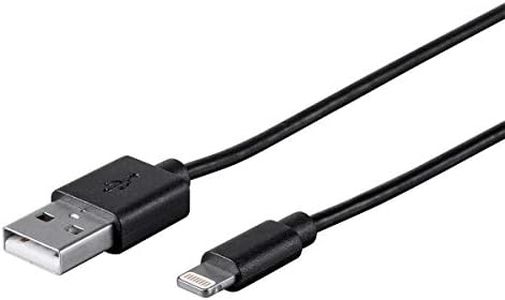 Monoprice Apple MFi Certified Lightning to USB Charge & Sync Cable, 3ft Black for iPhone X, 8, 8 Plus, 7, 7 Plus, 6, 6 Plus, 5S, iPad Pro