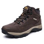 CC-Los Men's Waterproof Hiking Boots Lightweight & All Day Comfort Brown Size 10.5-11 Wide