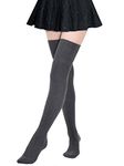 Kayhoma Extra Long Cotton Thigh High Socks Over the Knee High Boot Stockings Cotton Leg Warmers