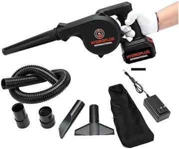 Hydro Blow Cordless Air Blower & Vacuum 2-in-1 | Portable Battery Powered Handheld with Variable Speed | Multipurpose Leaf Blower for Gardening, Car & Dust Cleaning