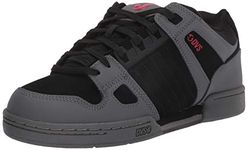 DVS Footwear Mens Celsius Skate Shoe, Black Charcoal Red Nubuck, 11.5 Medium US