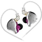 KINBOOFI KZ ZS10 Pro in Ear Monitor Earbuds Headphone, HiFi KZ Earphone with 4BA and 1DD Drivers, KZ Upgraded ZS10 Pro with Detachable 0.75mm 2 Pin 6N OFC Cable (NO Microphone, Purple)