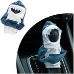 OFBAND Car Gear Shift Hoodie for Car Decor,Cute Shark Gear Shift Cover for Manual/Automatic Shift Knob Protection,Universal Gear Shifter Knob Cover Car Interior Accessories (Blue)